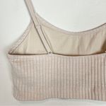 Aerie  Cream Neutral Ribbed‎ Cropped Tank Top Brami Bralette Size Small Photo 3