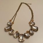 Forever 21 Gold and gem statement necklace. Photo 0