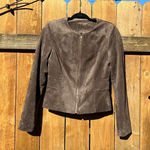 Calvin Klein faux suede jacket size 6 winter fall aesthetic Photo 0