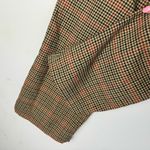 Brandy Melville  Straight Leg Plaid Print Pants High Rise Tan Red Black Preppy Photo 13