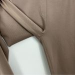 Betabrand  Straight Leg Classic Dress Pant Yoga Pants in Khaki Twill Tan Photo 5