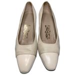 Salvatore Ferragamo  Vintage Women’s Size 8 Romantica Gray Slip On Shoes Pumps Photo 3