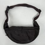 American Tourister Leather Brown Patchwork Fanny Pack Bum Waist Belt Bag Unisex Photo 3