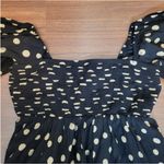 Black Polka Dot Midi Dress Photo 1