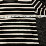 J.Crew  Striped Top With Faux Leather Trim Down Sleeves & Zip Pull Size xxs Photo 6