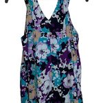 Gap  Sleeveless Blouse Size Medium Colorful Floral Pattern Womens Polyester Light Photo 7