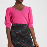 Kate Spade  New York 100% Wool Shirt with Embellished Neckline REVERSIBLE Photo 0