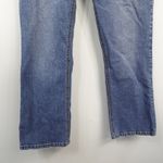 Vintage Y2K American Star Green Crochet Embroidered Cropped Denim Jeans Blue Size 30 Photo 5