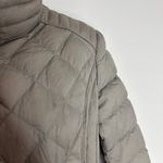 Michael Kors MICHAEL  Packable Puffer Jacket zip up taupe grey gold size small Photo 1