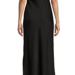 Dillard's Black Satin Dress Photo 1