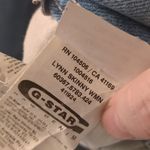 G-star Raw  distressed raw hem Lynn skinny jeans size 28 Photo 10