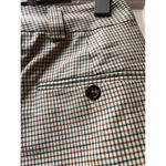 DKNY Vintage 70s  cotton yellow Brown Green plaid straight leg Pants, Size 2, Photo 5