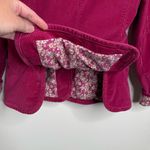Gap VTG  Stretch Corduroy Jacket Women’s Size 2 Floral Lined Button Front Photo 4