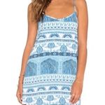 Show Me Your Mumu Blue and White Mini Dress Photo 0