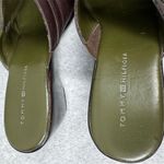 Tommy Hilfiger  Women's Brown Leather Clog Mules Size 9.5M Casual Photo 5