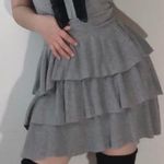 Twelve By Twelve tiered knit dress grey size M Photo 2