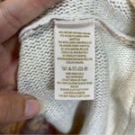 Free People  | Flower Bomb Scoop Neck Knit Sweater in Paste Cream/Lilac Sz Small Photo 10