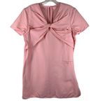 CARVEN Pink Twisted Ottoman Dress Size 42 Photo 3