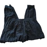 Banana Republic  women's linen blend black cargo joggers Photo 1