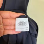 Tory Burch TORY BURCH Crepe V-Neck Dress style 10156435 Med Navy Size Med Photo 2