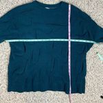 J. Jill Size M Chenille Teal Peacock Chunky Cable Knit Sweater Pullover Knit Top Green Size M Photo 9