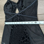 Cassandra Intimates Black Velvet And Sheer Slip Size Small Black Photo 9