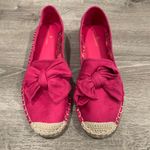 Bandolino NWOT  Suede Hot Pink Bow Flats Shoes  Sz 9 Photo 0