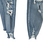 American Eagle  SZ 2 SHORT Jegging Jeans Hi-Rise Distressed Stretch Frayed Hems Photo 1