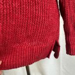 LRL Lauren Jeans Co. Ralph Lauren Red Cotton Knit Pullover Sweater Womens XL‎ Photo 2