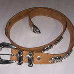 Vintage Elephant Concho Belt Women Size S Antique Western Country Boho Y2K Brown Photo 0