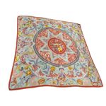 Diane Von Furstenberg VTG  Silk Floral Bird Scarf Multicolor Photo 1