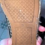 Tory Burch Black Leather Logo Cap Toe Espadrille Flats Women Size 6.5 ColorBlock Photo 8