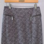 Michael Kors black with white dots office pencil skirt Photo 1