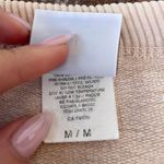 Free People Cream vintage 90s crewneck sweatshirt with embroidered train logo sz M MENS Photo 6