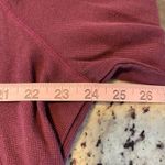 L.L.Bean ‎ Women's 2X Plus Maroon Long Sleeve Thermal Waffle Knit Top Shirt Photo 4
