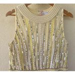 Mac Duggal  93752 Embellished Halter Pearl Neckline Porcelain Column Gown 10 Gala Photo 3