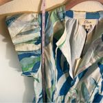 Elan  Women’s Blue Green Ruffle Midi Dress Small NWT Photo 11