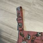 SO Juniors'  Pinafore Pink Floral Jumper/Dress- Size Medium Photo 5