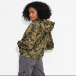 Wild Fable Women Utility Full zip Canvas Jacket Military Green XXL Photo 3