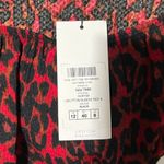 Lipsy London New Lipsy Animal Print Square Neck Mutton Long Sleeve Mini Dress Red Size 8 Photo 15
