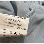 Simplee Mini Dress Light Blue Dot Long Sleeve Smocked S Small Photo 7