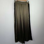Koral  Pine Green Celeste Wide Leg Satin Pants Women Small Parachute Grunge Photo 9