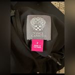 Vince Camuto  Chiffon Bodice Jumpsuit Size 2 Black Short Sleeve Mock Neck Photo 3