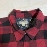 Tailor Vintage Buffalo Check Plaid Flannel Button Up Shirt Size XXL Holidays Red Photo 3