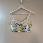 Urban Outfitters Floral Embroidered Cropped Tank Bralette Lined XS Photo 4
