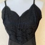 Vanity Fair Vintage 60s  Women's Full Slip Black All Tricot Nylon size 40 Photo 1