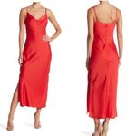 Taylor Midi Slip Midi Dress, Holiday/Christmas Party Dress, Red, Size 10, NWT‎ Red Photo 1