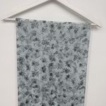 Vintage Blue Floral Sheer Lightweight Long Rectangle Scarf India Accessory Photo 1