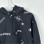 Champion NEW Reverse Weave Multi Font Logo Pullover Hoodie Size Medium Photo 2