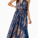 Le Salty Label Zuri Tie Dye Maxi Dress Size Small Blue Photo 0